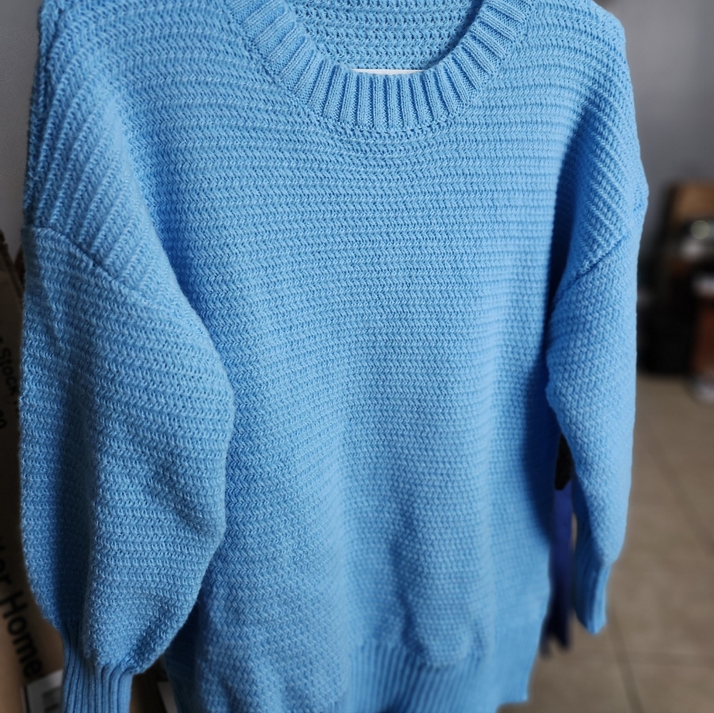 Blue Sweater. NWOT. 1X